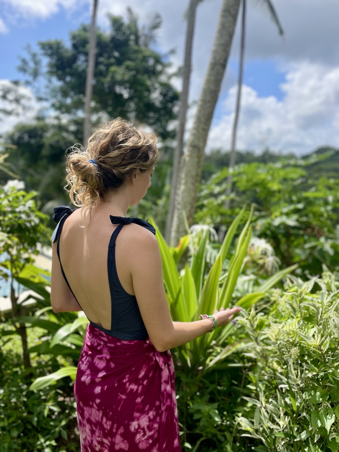 Laura reconnecting with herself in Bali’s natural surroundings